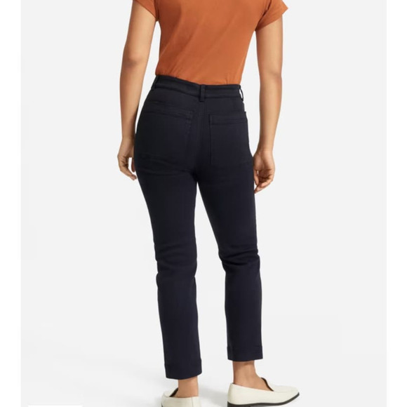 NWT Everlane cropped slim navy pant - Picture 3 of 10